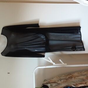 Elegant Black Sheer Women's Top